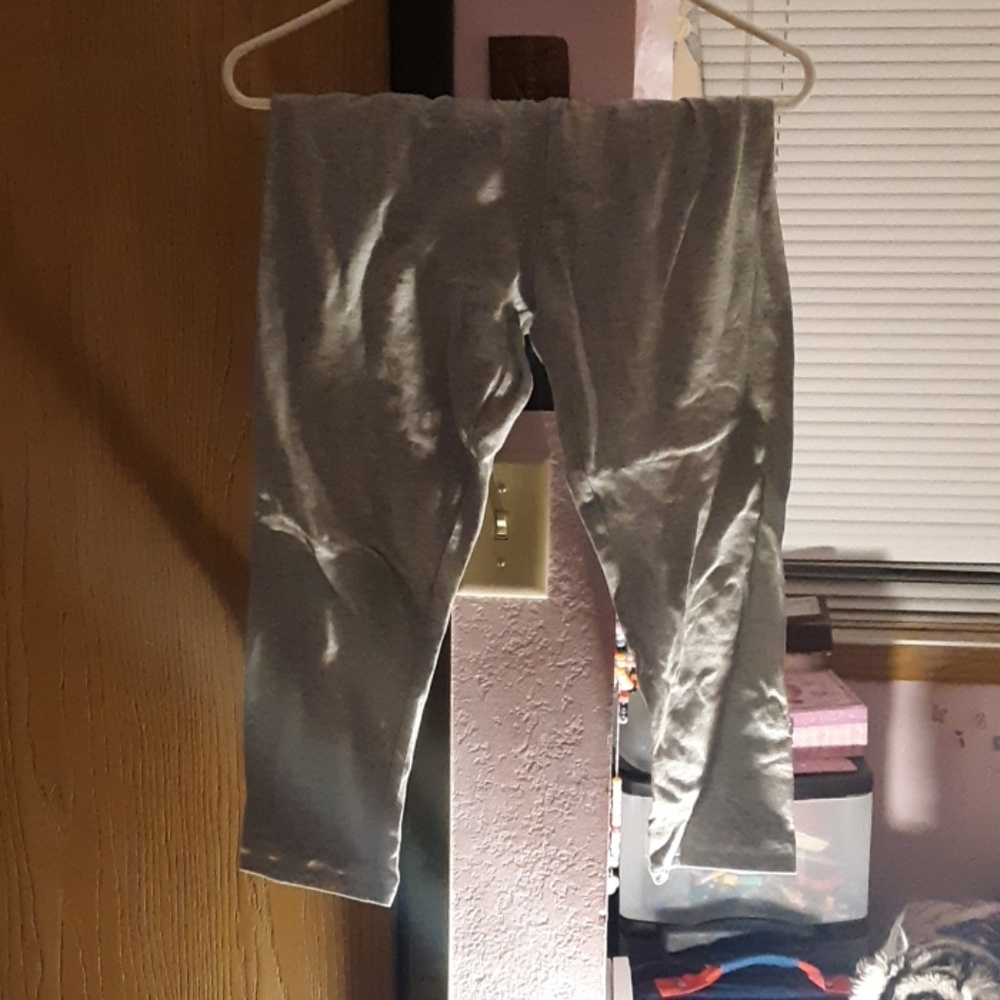 A gray pants for kids.